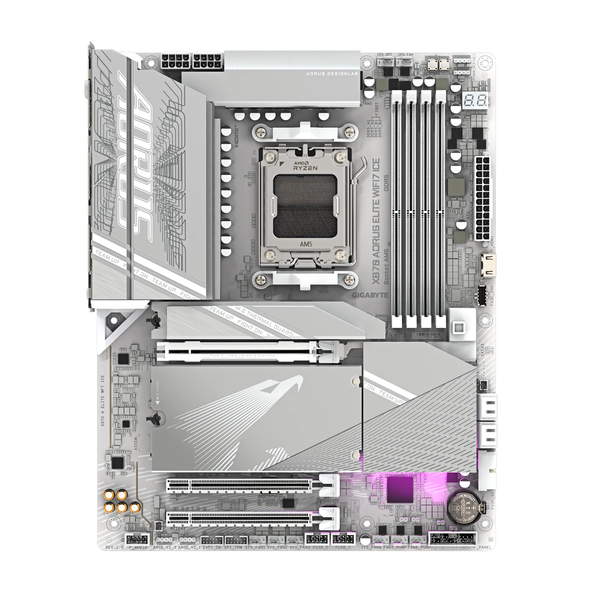 MAINBOARD GIGABYTE X870 AORUS ELITE WIFI7 ICE (AM5/DDR5)