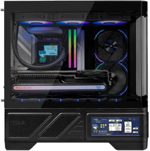 CASE VALKYRIE VK03-M LCD BLACK MATX
