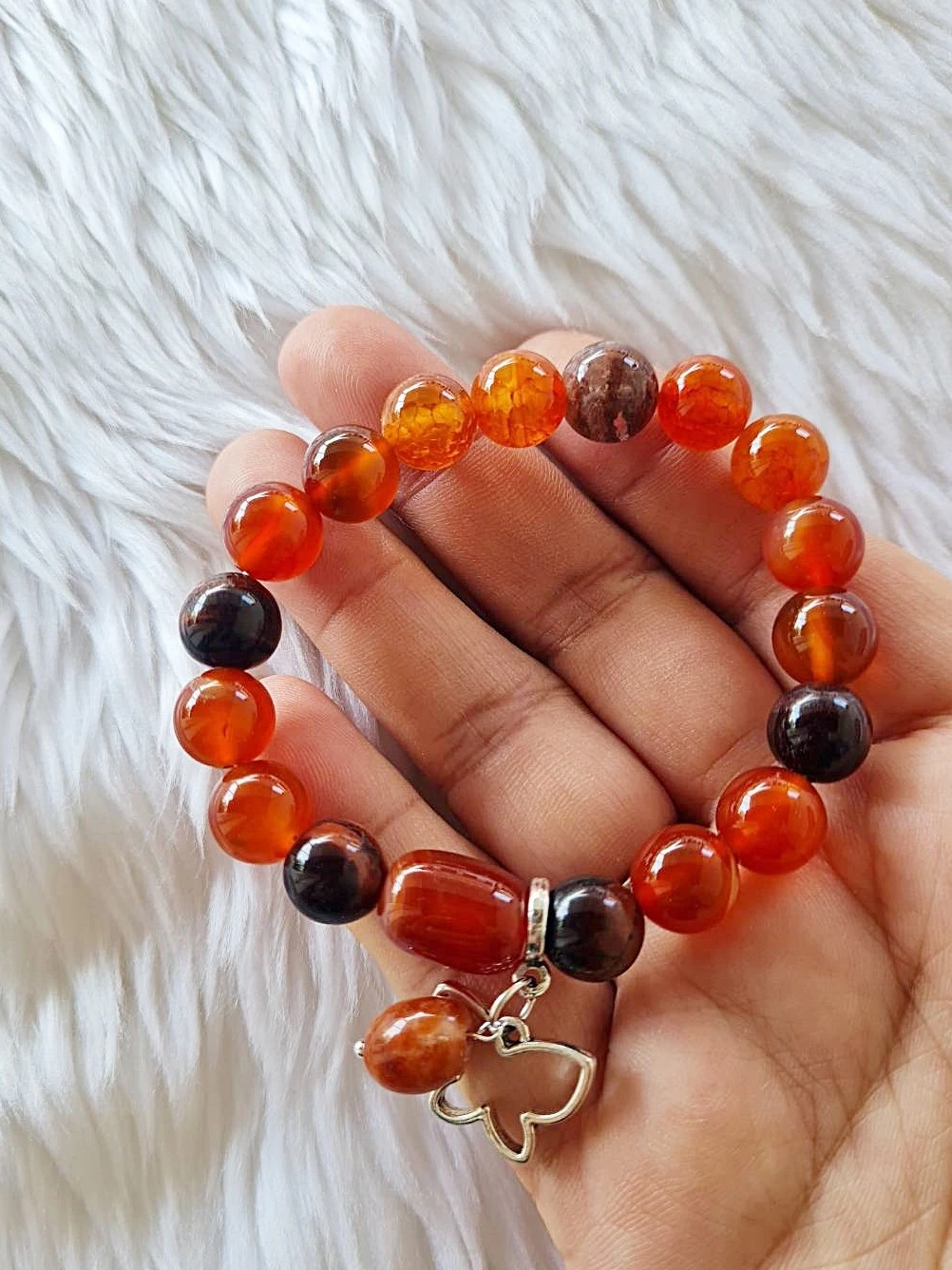 (005) กำไลหินประจำวันเกิด (วันพฤหัส) กำไลหินแท้ ขนาด 10 มิล เสริมทุกด้าน (ขนาดข้อมือระบุทางแชทได้เลยค่ะ)