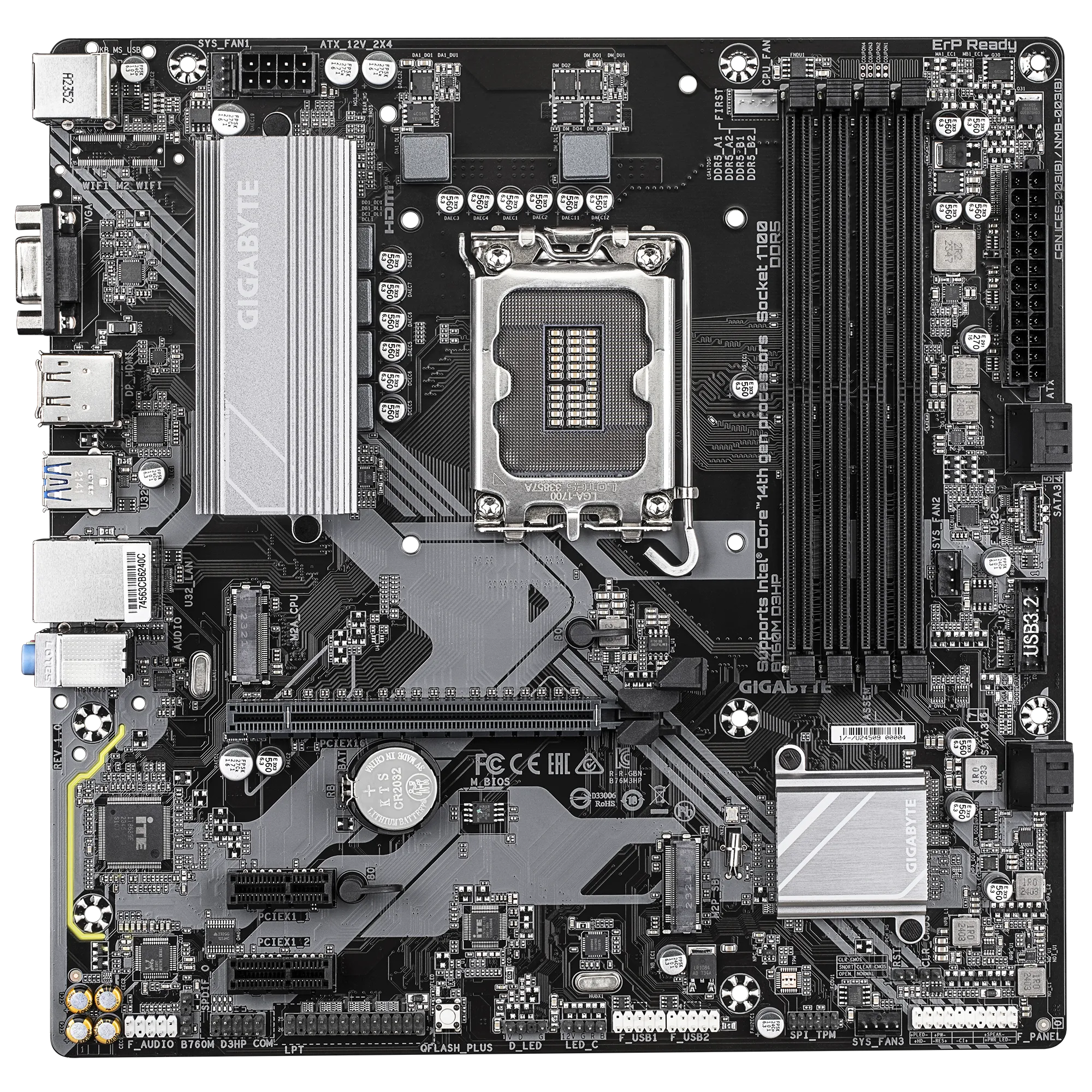 1700 GIGABYTE B760M D3HP Rev 1.0 DDR5