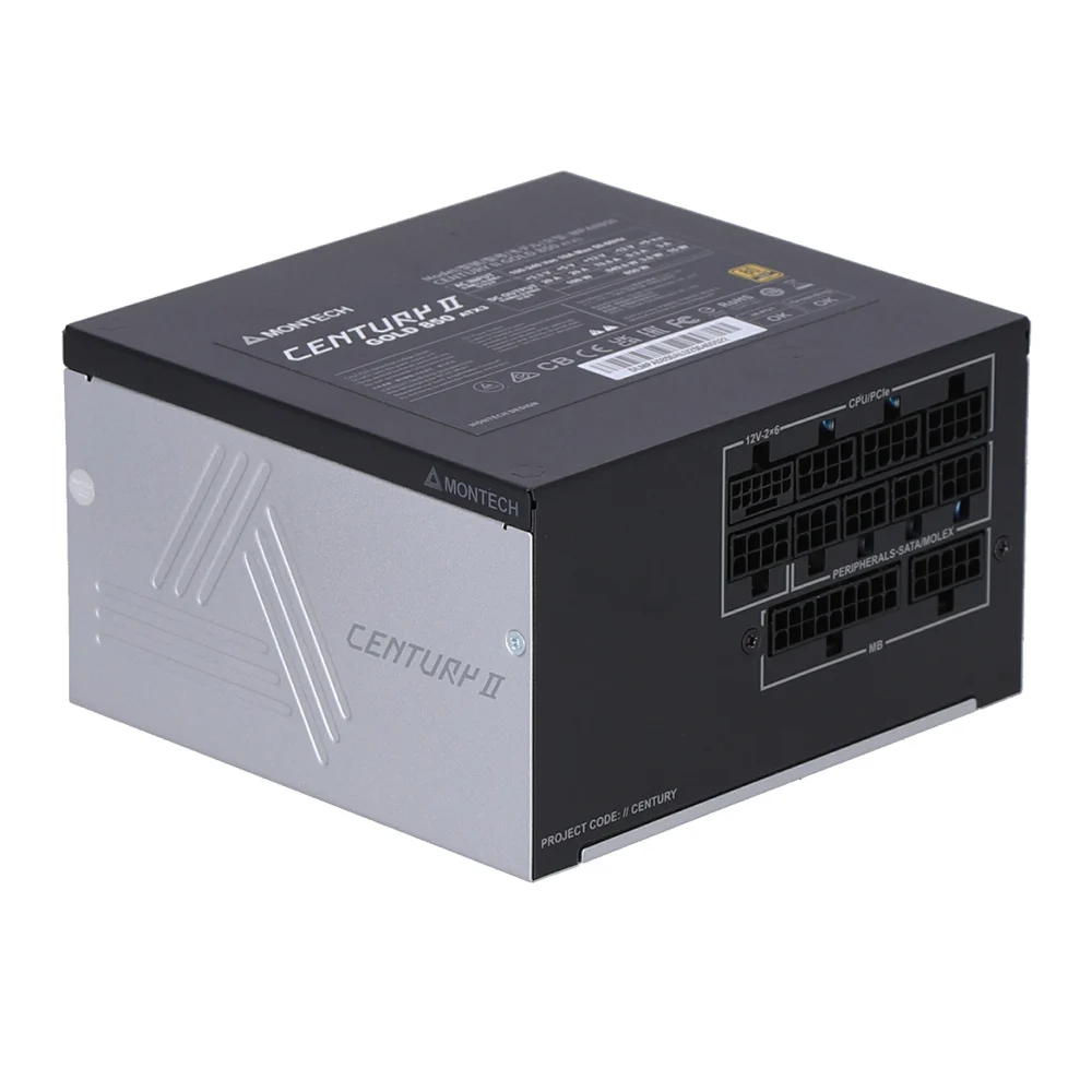 PSU MONTECH CENTURY II GOLD 850W ATX 3.1 PCIE 5.1 - 850W (80+GOLD/CYT-PLATIUM)